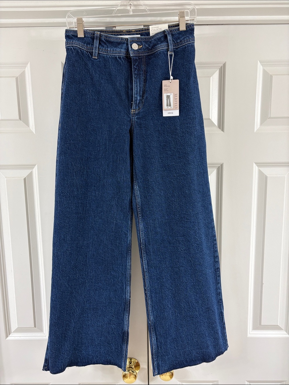 NWT! Mango MNG Catherine Culotte Jeans. Dark Blue Color. Size 38/6. NEW!